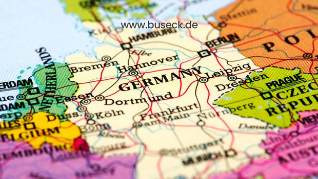 Landkarte von Deutschland